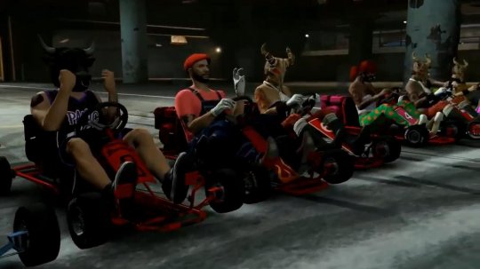 为了向《马里奥赛车》致敬 《GTAOL》玩家打造了自己的卡丁车大赛